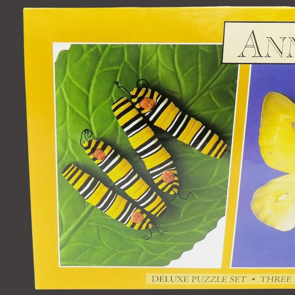 Vintage Deluxe Puzzle Set x3 Anne Geddes 500-Piece Jigsaw Puzzles Babies 1999
